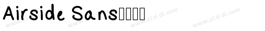 Airside Sans字体转换